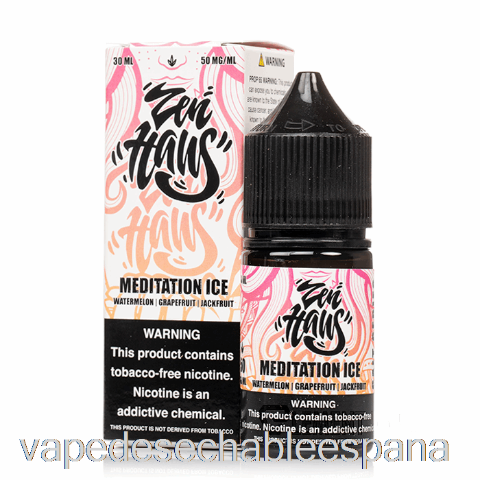 Vape Desechable España Meditación Hielo - Sales Zen Haus - 30ml 30mg